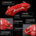 AOOA Aluminum Brake Caliper Cover Rim Accessories for Honda Civic (set of 4)