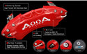 AOOA Caliper Covers Brake Aluminum Caliper Covers Fits Tesla Cybertruck 2024-2025 (Set of 4)
