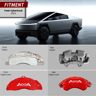 AOOA Caliper Covers Brake Aluminum Caliper Covers Fits Tesla Cybertruck 2024-2025 (Set of 4)