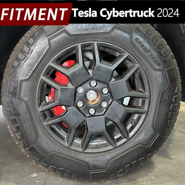 AOOA Caliper Covers Brake Aluminum Caliper Covers Fits Tesla Cybertruck 2024-2025 (Set of 4)