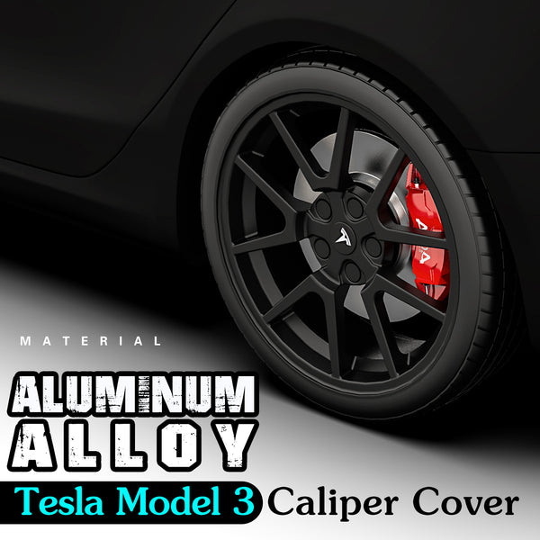 Couvercles d'étrier de frein en aluminium AOOA pour Tesla modèle 3 (jeu de 4)